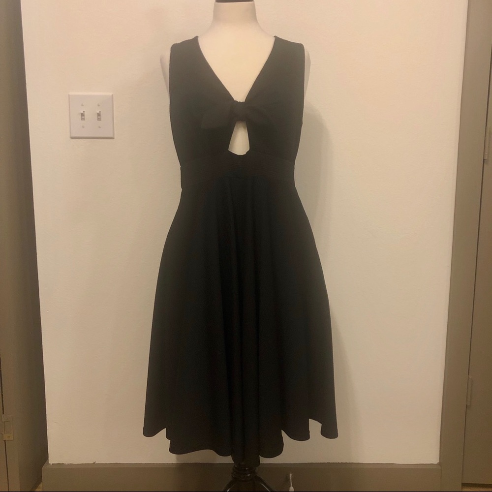 Black Dress with tie front